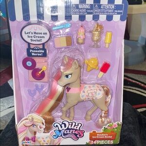 Wild Manes Horse Sundae's Ice Cream Social Set 14 Pieces New
